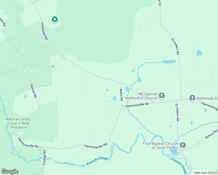 map of restaurants, bars, coffee shops, grocery stores, and more near 260 Hopewell Road in Elverson