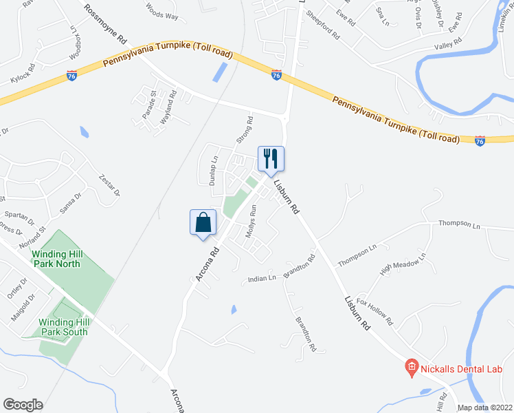 map of restaurants, bars, coffee shops, grocery stores, and more near 1430 Saxton Way in Mechanicsburg