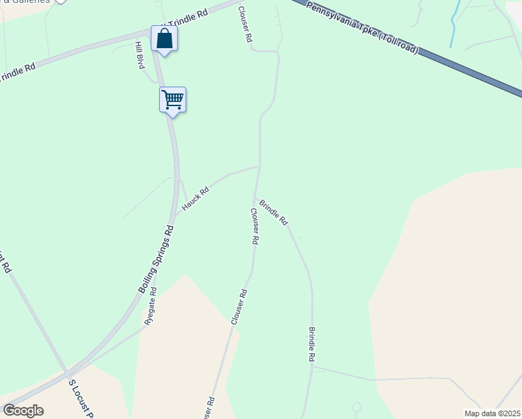 map of restaurants, bars, coffee shops, grocery stores, and more near 94 Brindle Rd in Mechanicsburg