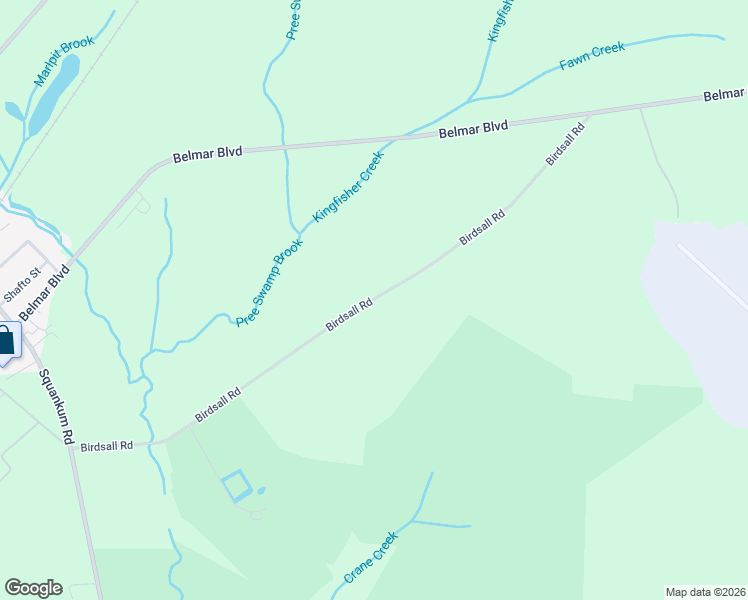 map of restaurants, bars, coffee shops, grocery stores, and more near 175 Birdsall Road in Tinton Falls
