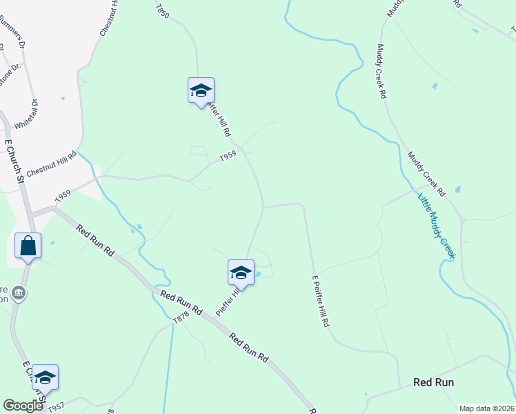 map of restaurants, bars, coffee shops, grocery stores, and more near 1131 Pieffer Hill Road in Stevens