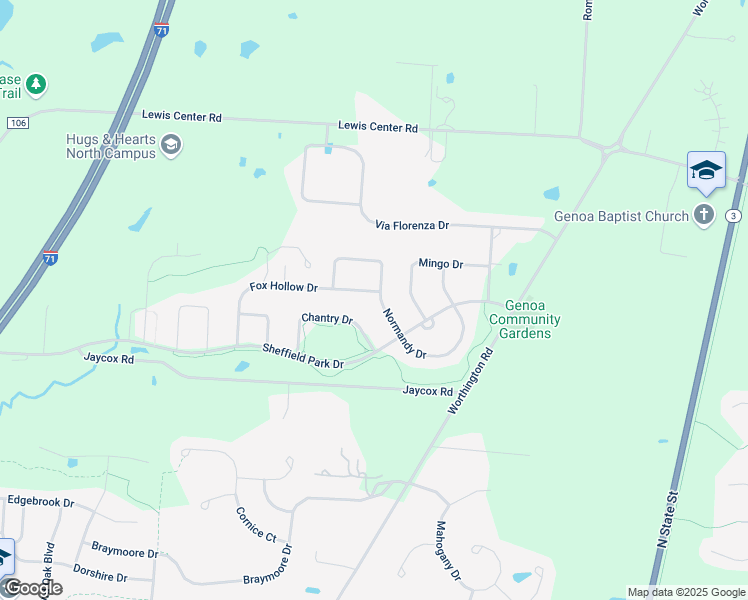 map of restaurants, bars, coffee shops, grocery stores, and more near 4884 Normandy Drive in Galena
