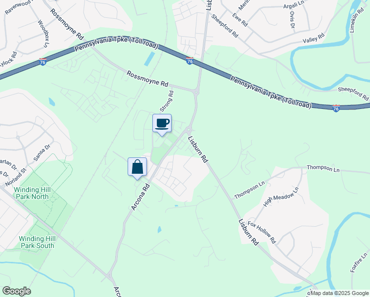 map of restaurants, bars, coffee shops, grocery stores, and more near 1430 Saxton Way in Mechanicsburg