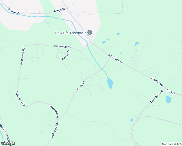 map of restaurants, bars, coffee shops, grocery stores, and more near 128 Sunny Lane in Hunker