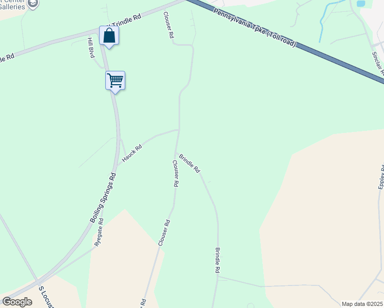 map of restaurants, bars, coffee shops, grocery stores, and more near 94 Brindle Road in Mechanicsburg