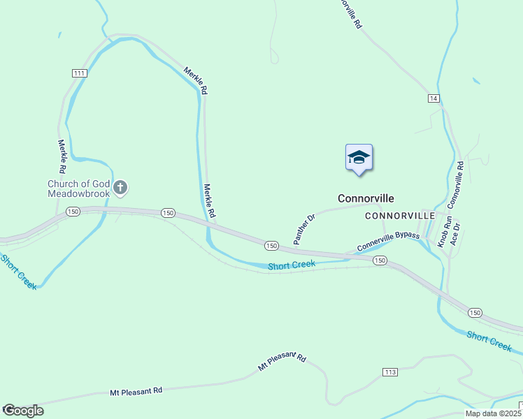 map of restaurants, bars, coffee shops, grocery stores, and more near 10558 Ohio 150 in Rayland