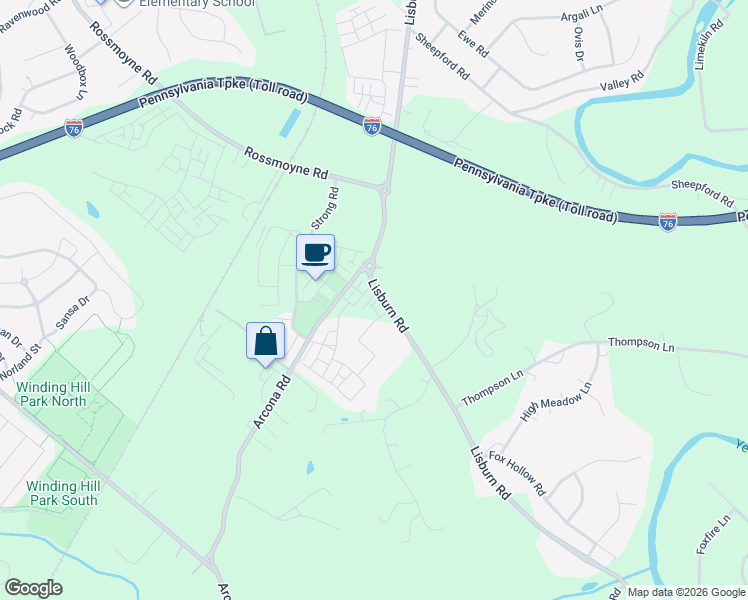 map of restaurants, bars, coffee shops, grocery stores, and more near 1430 Saxton Way in Mechanicsburg