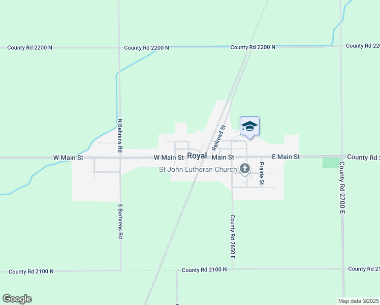 map of restaurants, bars, coffee shops, grocery stores, and more near in Royal