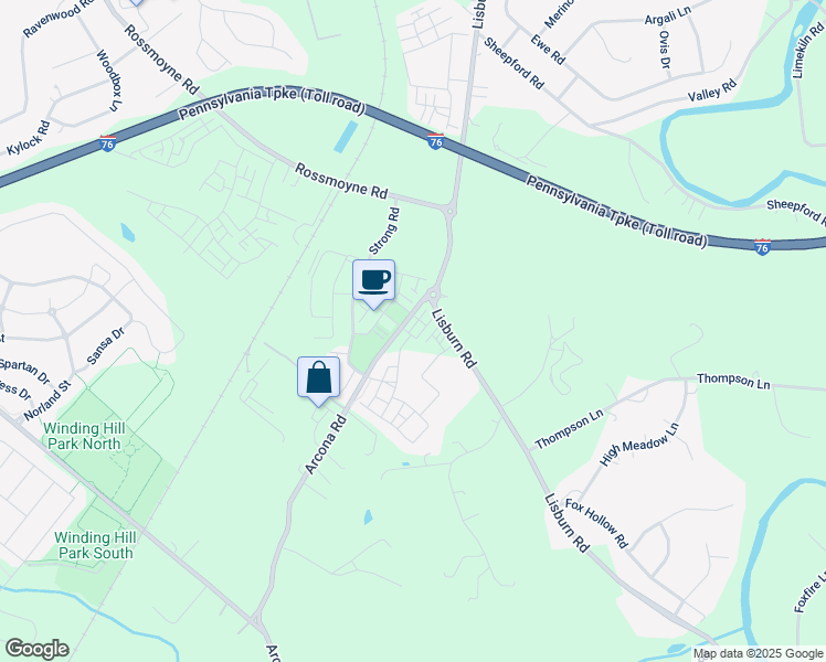 map of restaurants, bars, coffee shops, grocery stores, and more near 1338 Saxton Way in Mechanicsburg