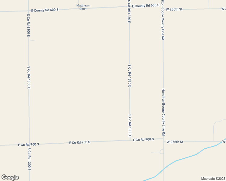 map of restaurants, bars, coffee shops, grocery stores, and more near 6730 South Co Road 1380 East in Sheridan