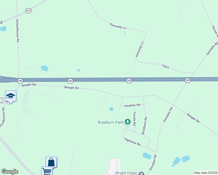 map of restaurants, bars, coffee shops, grocery stores, and more near 4030 Beagle Road in Elizabethtown