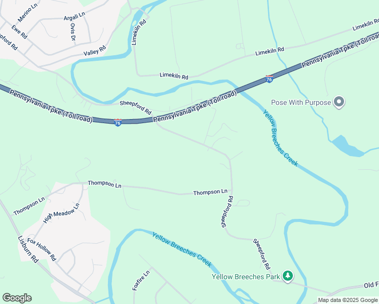 map of restaurants, bars, coffee shops, grocery stores, and more near 1820 Sheepford Road in Mechanicsburg