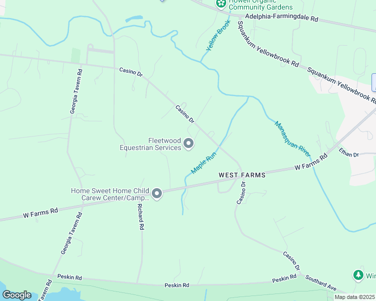 map of restaurants, bars, coffee shops, grocery stores, and more near 191 Casino Drive in Farmingdale