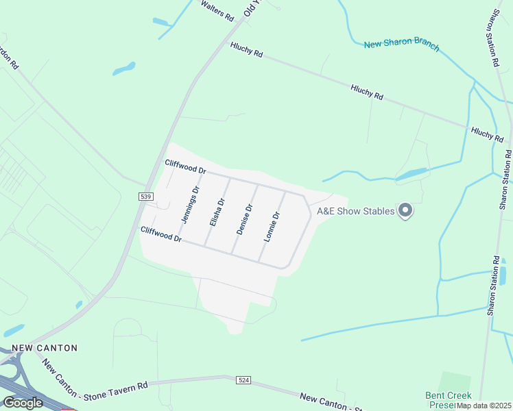 map of restaurants, bars, coffee shops, grocery stores, and more near 9 Denise Drive in Allentown