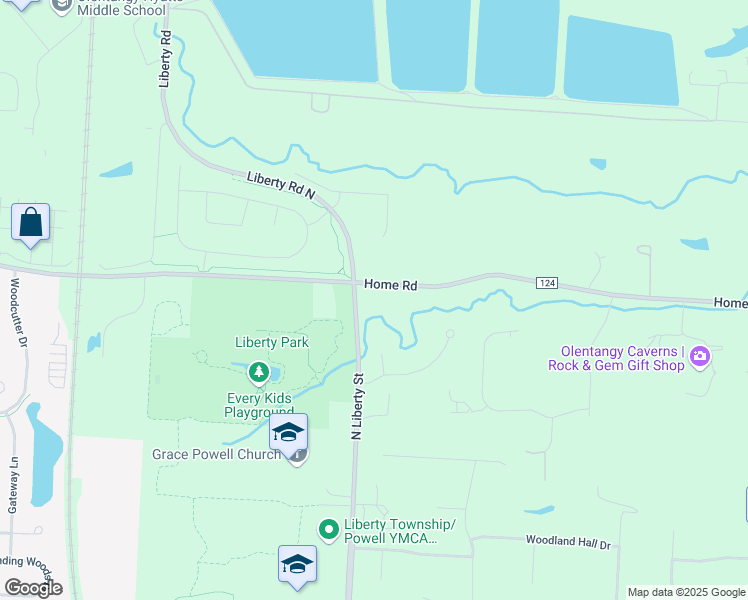 map of restaurants, bars, coffee shops, grocery stores, and more near 2433 Home Road in Powell