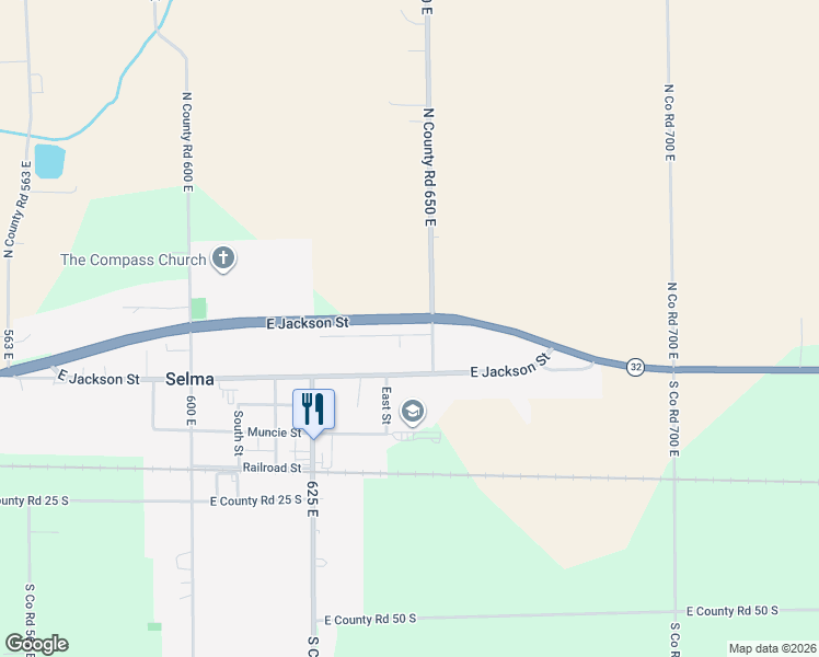 map of restaurants, bars, coffee shops, grocery stores, and more near 10409 East Sunset Drive in Selma
