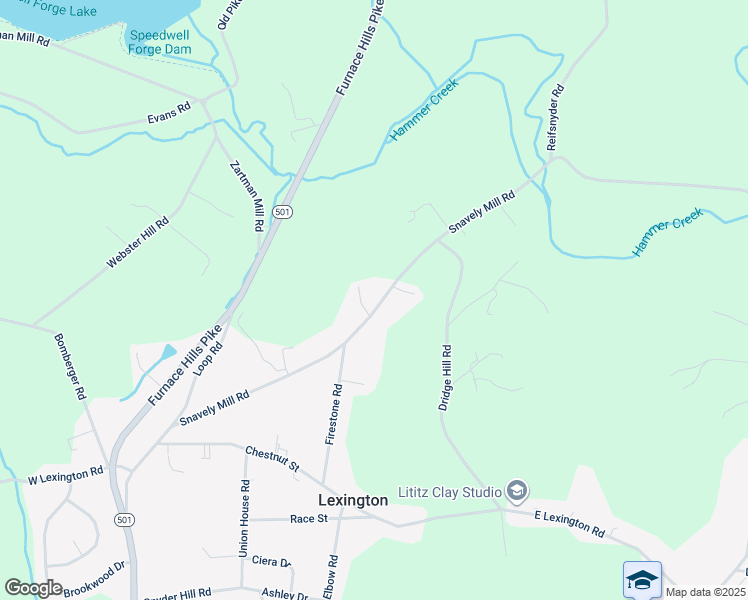 map of restaurants, bars, coffee shops, grocery stores, and more near 216 Snavely Mill Road in Lititz