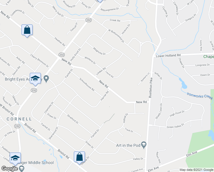 map of restaurants, bars, coffee shops, grocery stores, and more near 161 New Road in Southampton