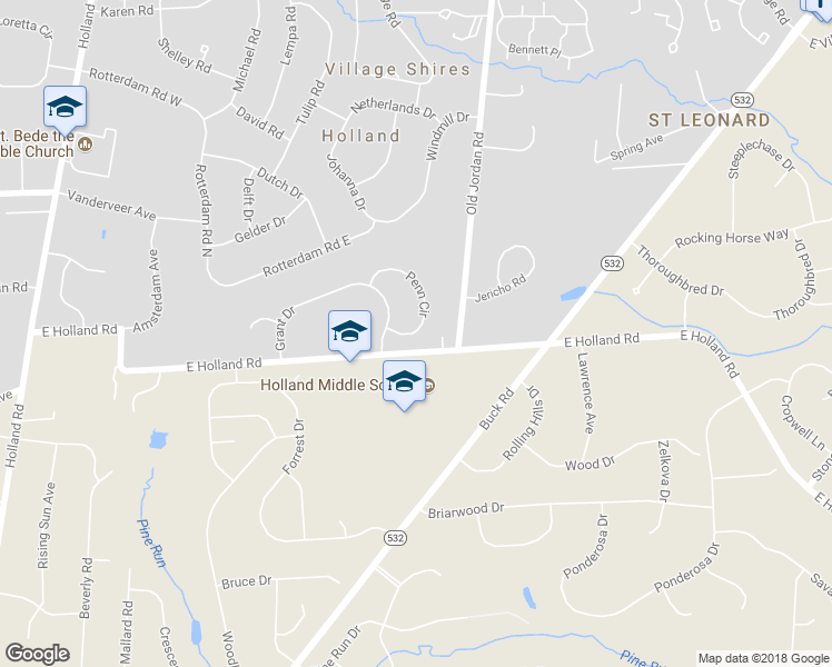 map of restaurants, bars, coffee shops, grocery stores, and more near 43 Penn Circle in Southampton
