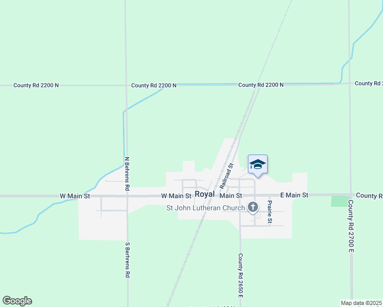 map of restaurants, bars, coffee shops, grocery stores, and more near in Royal