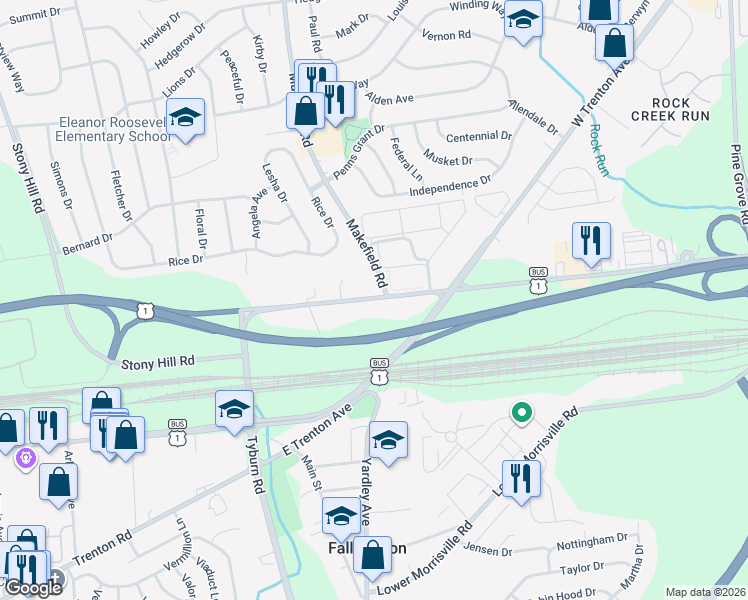 map of restaurants, bars, coffee shops, grocery stores, and more near 301 Woolston Drive in Morrisville