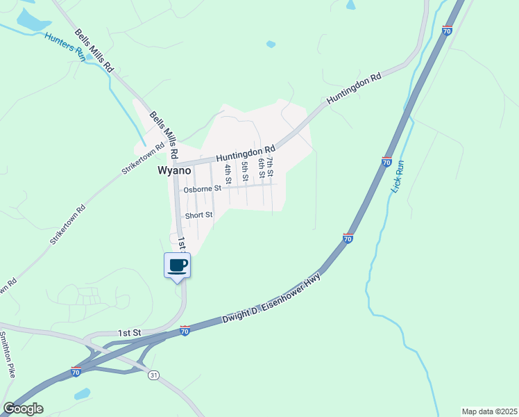 map of restaurants, bars, coffee shops, grocery stores, and more near 2636 6th Street in Yukon