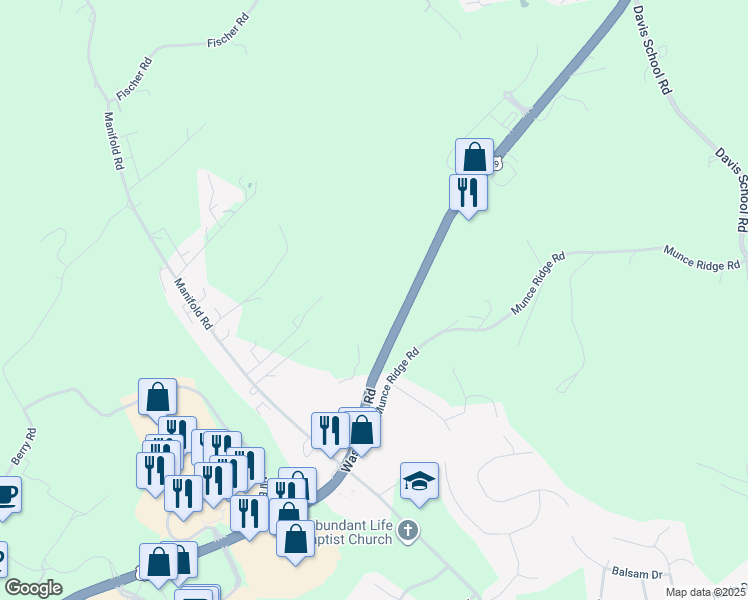 map of restaurants, bars, coffee shops, grocery stores, and more near 317 Wellness Way in Washington