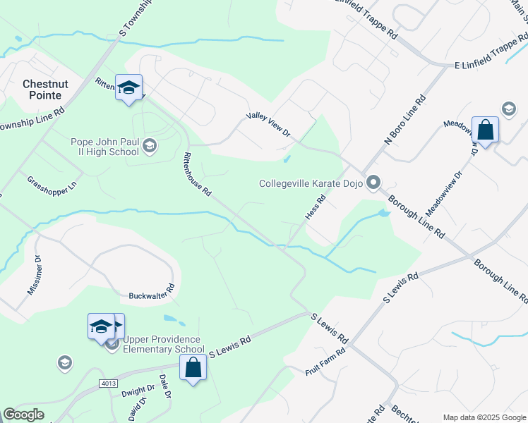 map of restaurants, bars, coffee shops, grocery stores, and more near 316 Grayson Court in Collegeville