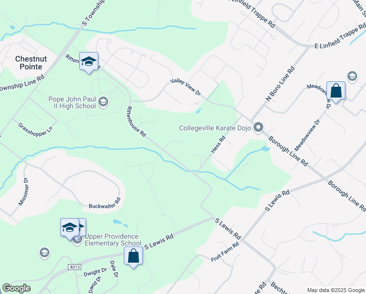 map of restaurants, bars, coffee shops, grocery stores, and more near 316 Grayson Court in Collegeville