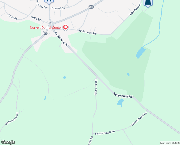 map of restaurants, bars, coffee shops, grocery stores, and more near 1637 Kecksburg Road in Mount Pleasant