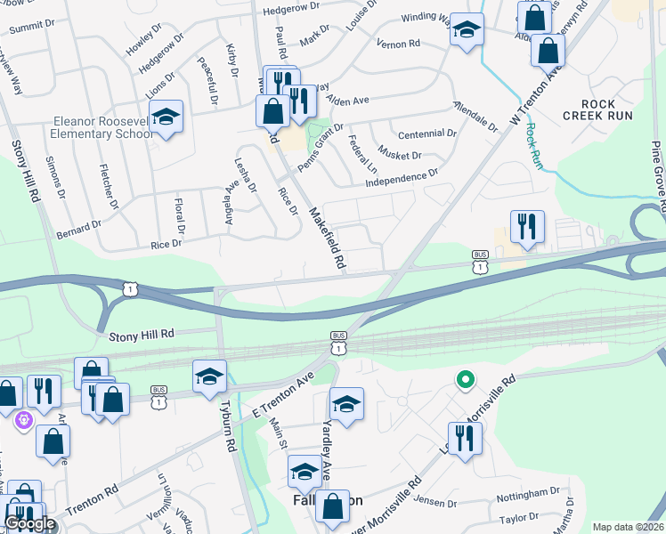 map of restaurants, bars, coffee shops, grocery stores, and more near 301 Woolston Drive in Morrisville