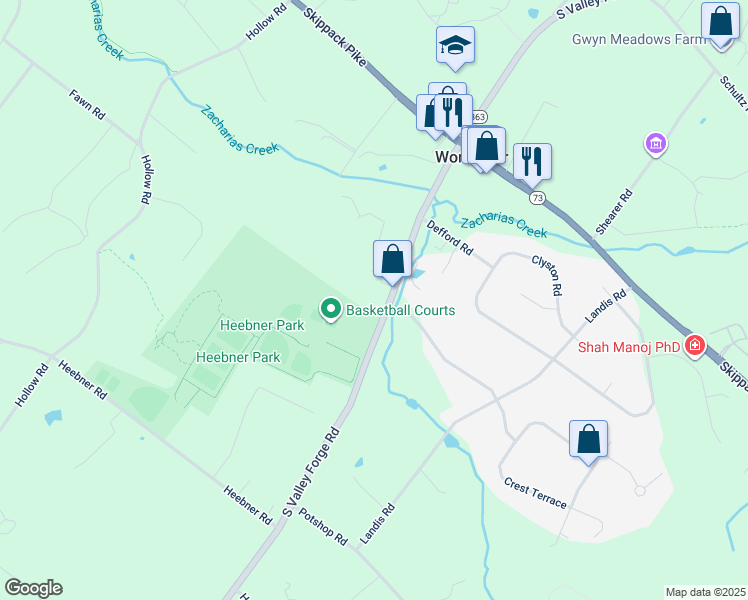 map of restaurants, bars, coffee shops, grocery stores, and more near in Worcester