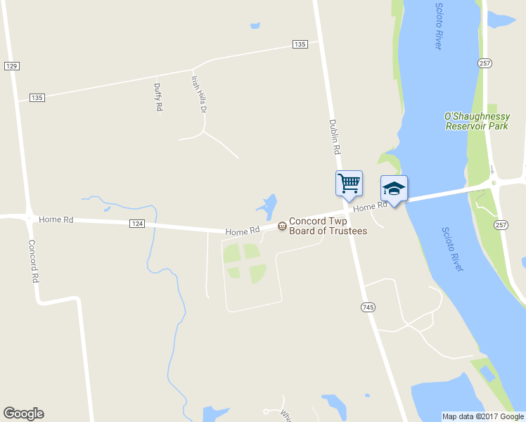 map of restaurants, bars, coffee shops, grocery stores, and more near 6306 Home Road in Delaware