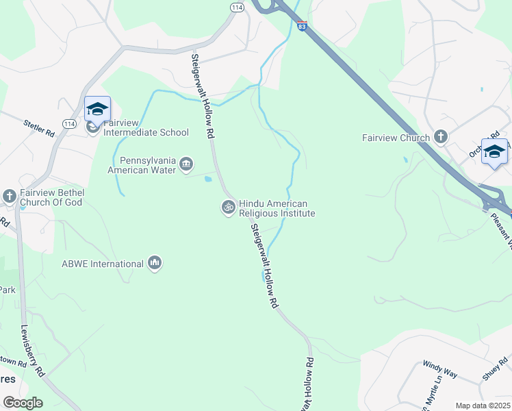 map of restaurants, bars, coffee shops, grocery stores, and more near 306 Steigerwalt Hollow Road in New Cumberland