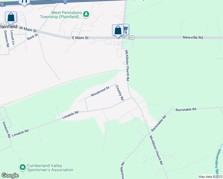 map of restaurants, bars, coffee shops, grocery stores, and more near 14 Woodcrest Drive in Carlisle