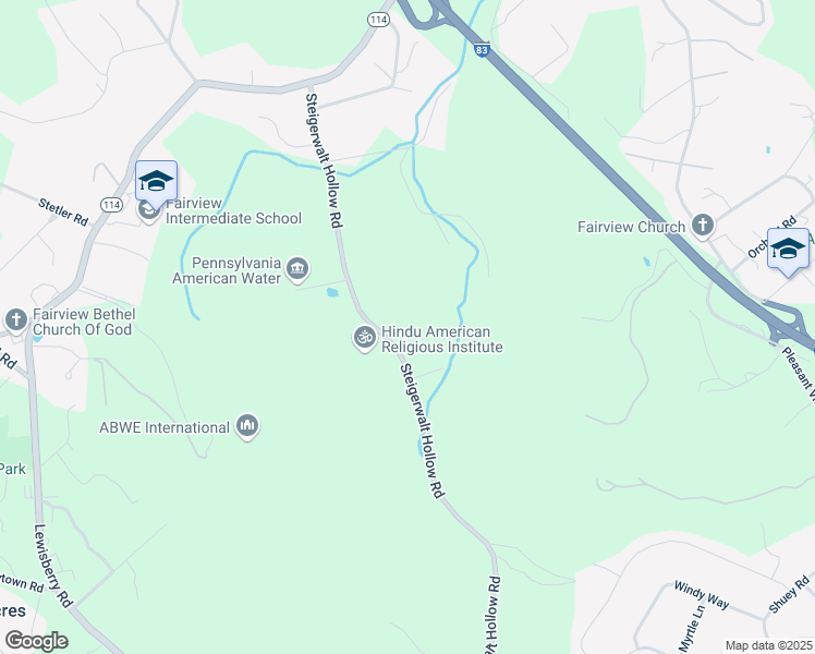 map of restaurants, bars, coffee shops, grocery stores, and more near 306 Steigerwalt Hollow Road in New Cumberland