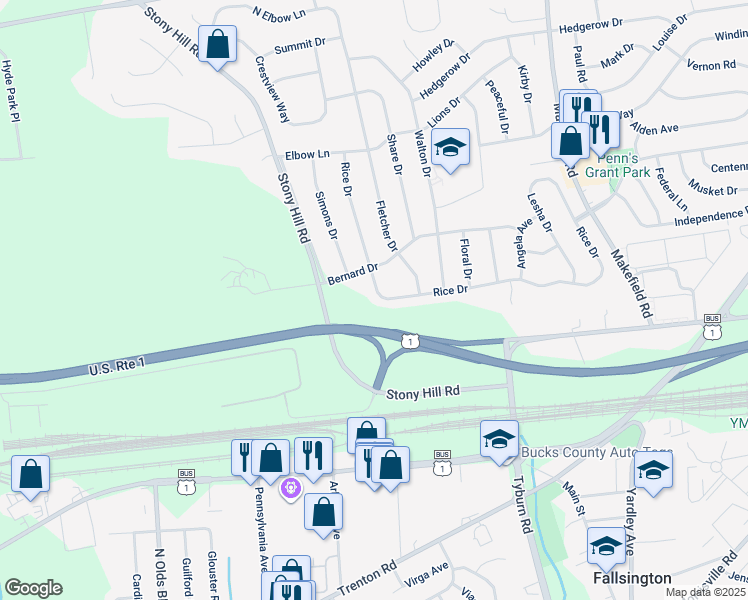 map of restaurants, bars, coffee shops, grocery stores, and more near 162 Rice Drive in Morrisville