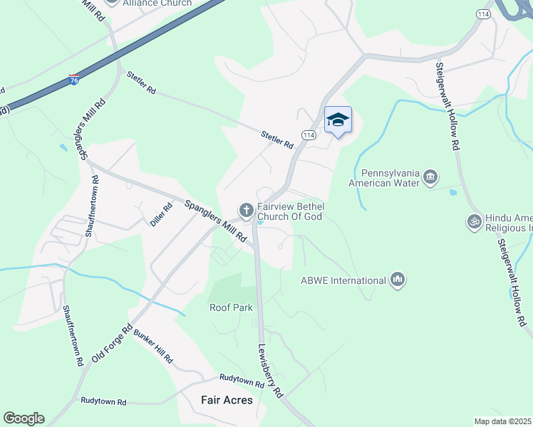 map of restaurants, bars, coffee shops, grocery stores, and more near 536 Lewisberry Road in New Cumberland