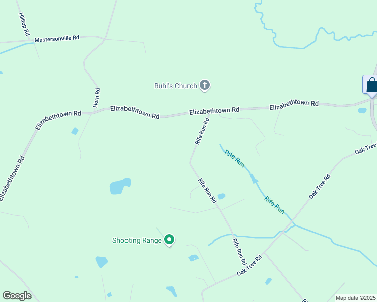 map of restaurants, bars, coffee shops, grocery stores, and more near 988 Rife Run Road in Manheim