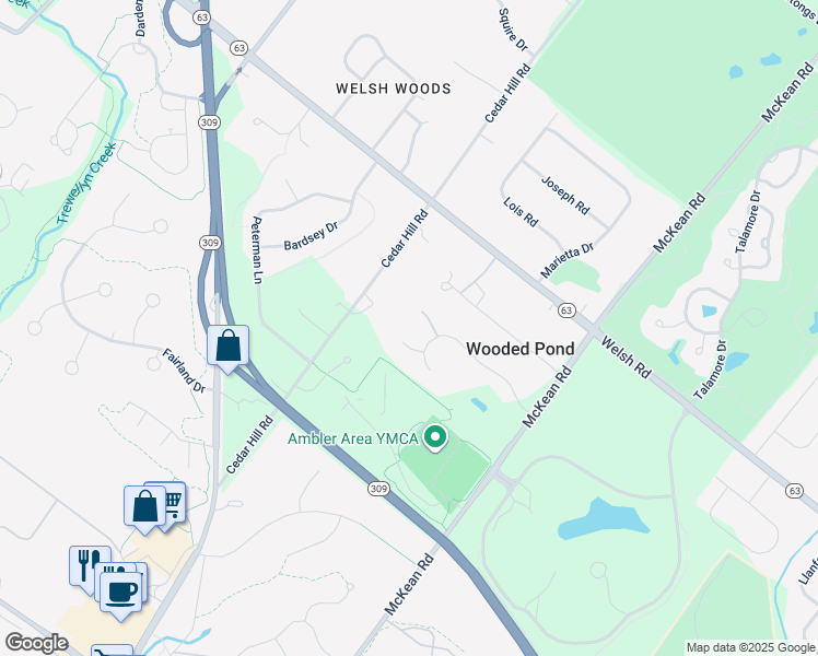 map of restaurants, bars, coffee shops, grocery stores, and more near 910 Ridgeview Lane in Montgomery County