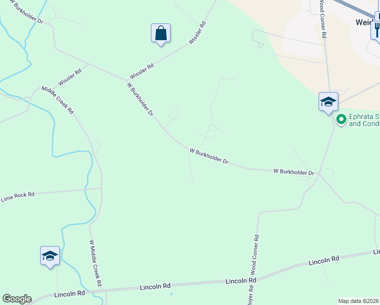 map of restaurants, bars, coffee shops, grocery stores, and more near 200 West Burkholder Drive in Lititz