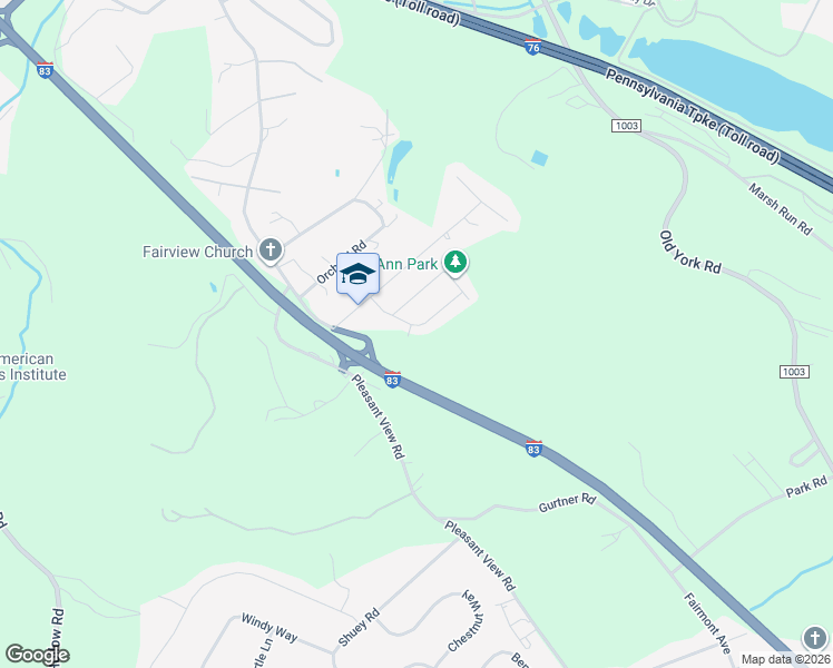 map of restaurants, bars, coffee shops, grocery stores, and more near 343 Oak Dr in New Cumberland