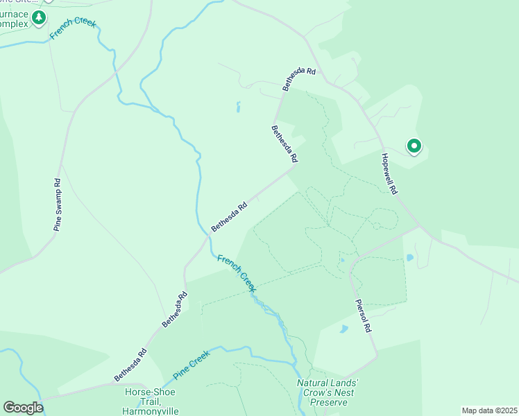 map of restaurants, bars, coffee shops, grocery stores, and more near 310 Bethesda Road in Elverson