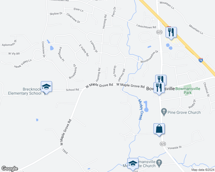 map of restaurants, bars, coffee shops, grocery stores, and more near 189 West Maple Grove Road in Denver