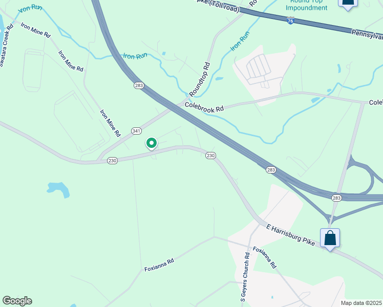 map of restaurants, bars, coffee shops, grocery stores, and more near 1942 East Harrisburg Pike in Middletown