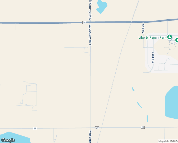 map of restaurants, bars, coffee shops, grocery stores, and more near 13515 County Road 5 in Longmont