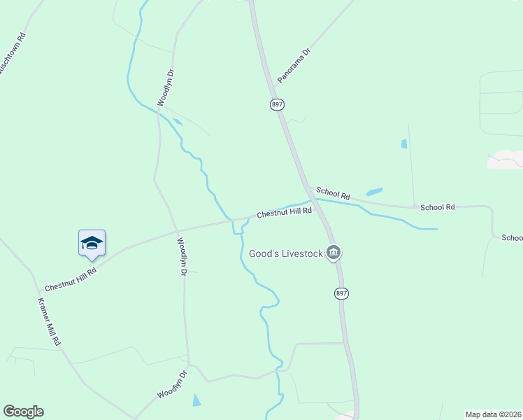 map of restaurants, bars, coffee shops, grocery stores, and more near 585 Chestnut Hill Road in Denver