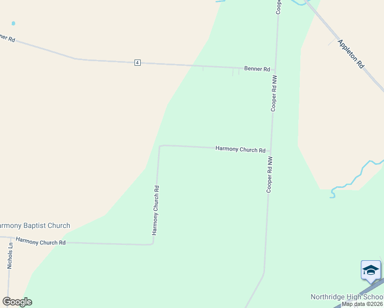 map of restaurants, bars, coffee shops, grocery stores, and more near 6609 Harmony Church Road in Johnstown