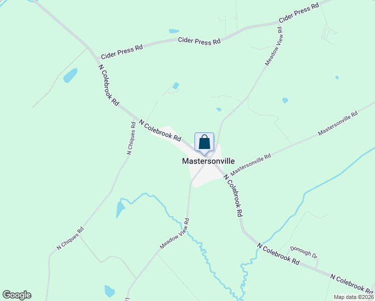 map of restaurants, bars, coffee shops, grocery stores, and more near 2750 North Colebrook Road in Manheim