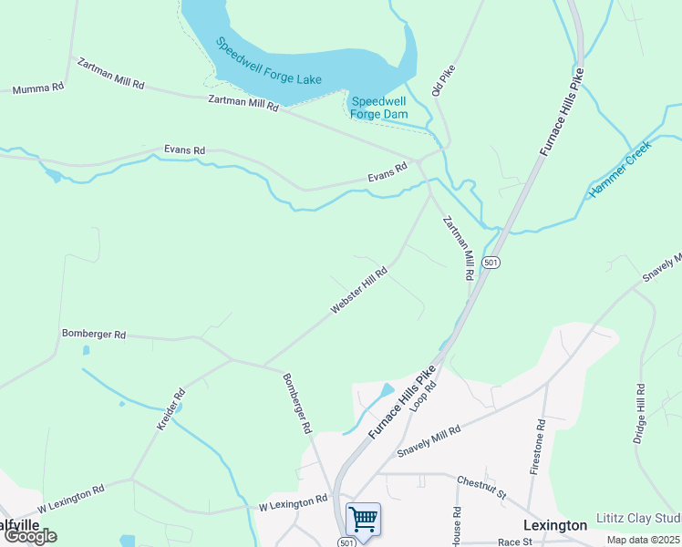 map of restaurants, bars, coffee shops, grocery stores, and more near 806 Webster Hill Road in Lititz